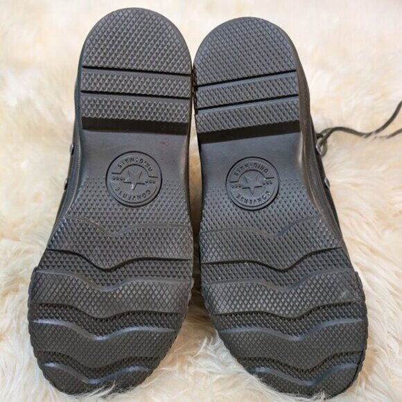 Converse Chuck Taylor Bosey BT X-Hi Boots Men 8 Wmn 9.5 Black Leather Lined RARE - Picture 10 of 10